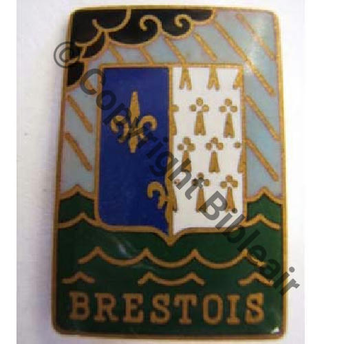 BRESTOIS  TORPILLEUR BRESTOIS Avant WW2  A.AUGIS ST.BARTH LYON 3Li Bol allonge Dos granuleux Src.leberetvert 55EurInv 